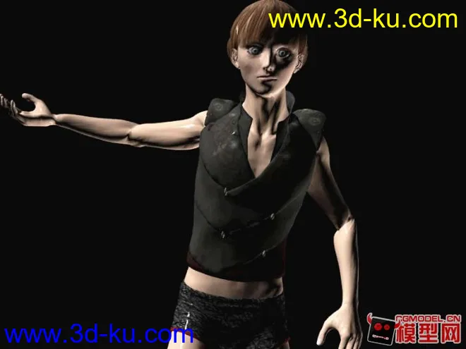 Daz3D转换人物高模max（带骨骼+动作+贴图）模型的图片5
