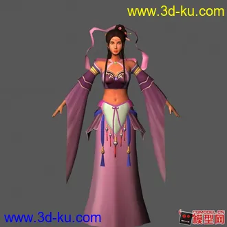 女人模型，没有美术基础画出来的贴图~~~惨不忍睹的图片