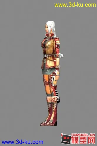 3D打印模型一个射手，不小心把弓删了的图片