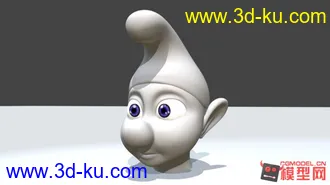 3D打印模型蓝精灵人头像的图片