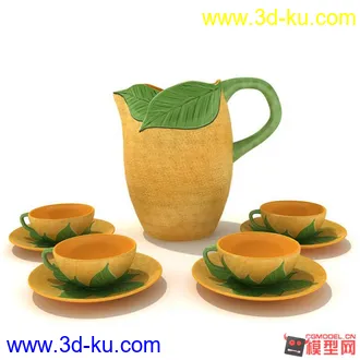 3D打印模型吃饭喝茶用品的图片