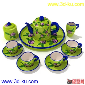 3D打印模型吃饭喝茶用品的图片