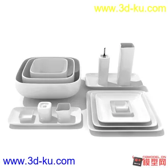3D打印模型吃饭喝茶用品的图片