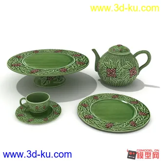 3D打印模型吃饭喝茶用品的图片