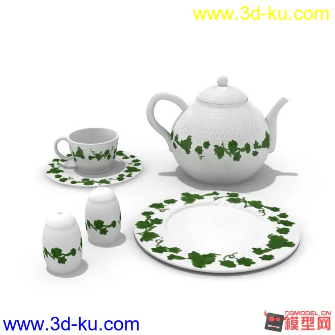 吃饭喝茶用品模型的图片17