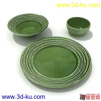 3D打印模型吃饭喝茶用品的图片