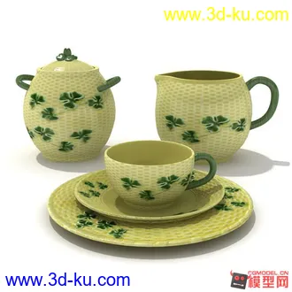 3D打印模型吃饭喝茶用品的图片
