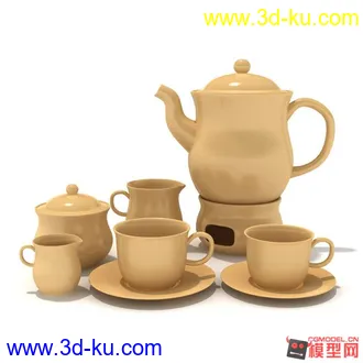3D打印模型吃饭喝茶用品的图片