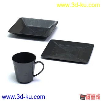 3D打印模型吃饭喝茶用品的图片