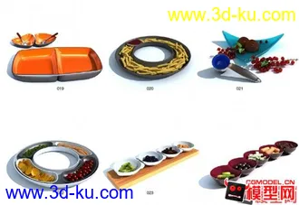 3D打印模型食品餐具的图片