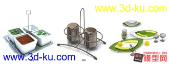 3D打印模型食品餐具的图片