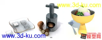 3D打印模型食品餐具的图片