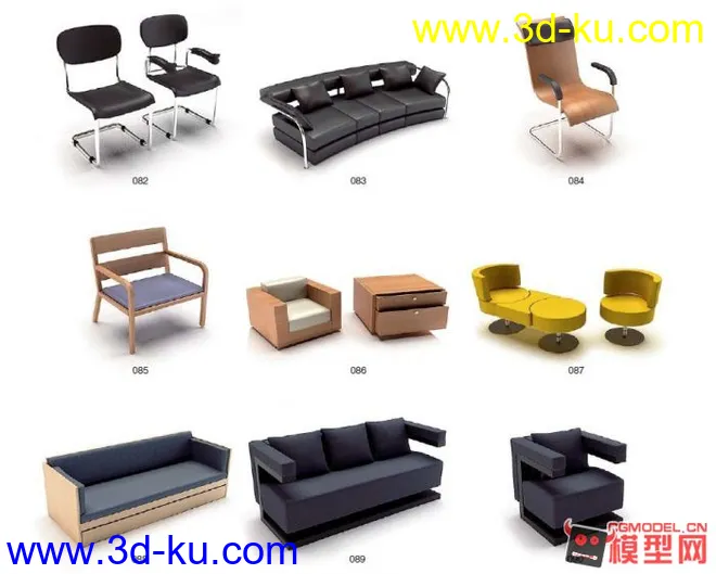 时尚沙发椅子模型的图片8