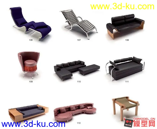 时尚沙发椅子模型的图片13
