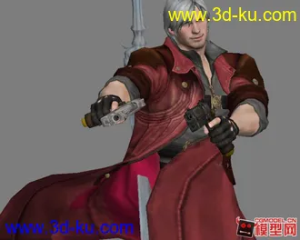 3D打印模型黑暗哥特式风格与华丽的鬼泣-型男旦丁.rar的图片