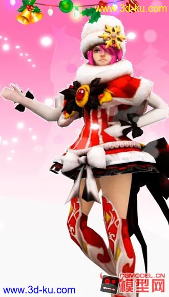 3D打印模型Xmas women character的图片
