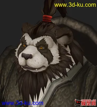 3D打印模型魔兽世界熊猫人的图片