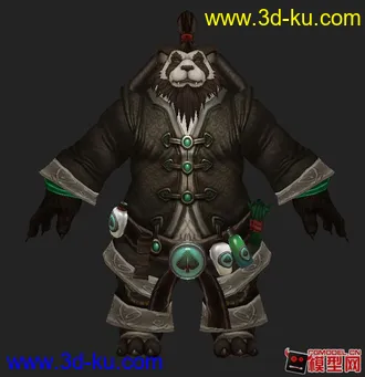 3D打印模型魔兽世界熊猫人的图片
