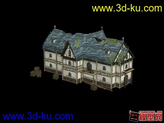 3D打印模型一座破房子的图片