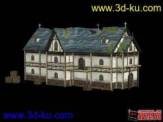 3D打印模型一座破房子的图片
