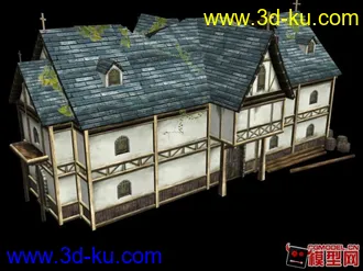 3D打印模型一座破房子的图片