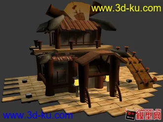 3D打印模型卡通房子的图片