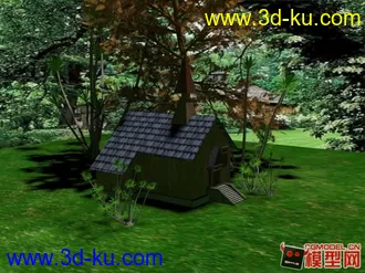 3D打印模型自己做的房子。的图片