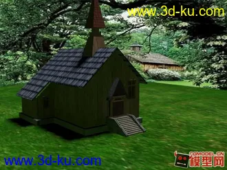 3D打印模型自己做的房子。的图片