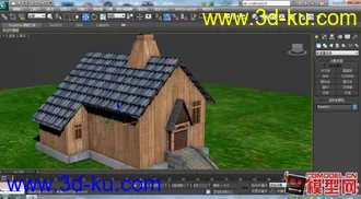 3D打印模型自己做的房子。的图片