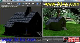 3D打印模型自己做的房子。的图片