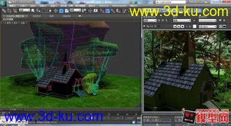 3D打印模型自己做的房子。的图片