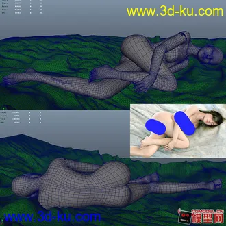 经典的清纯美女模型----已经转maya文件的图片