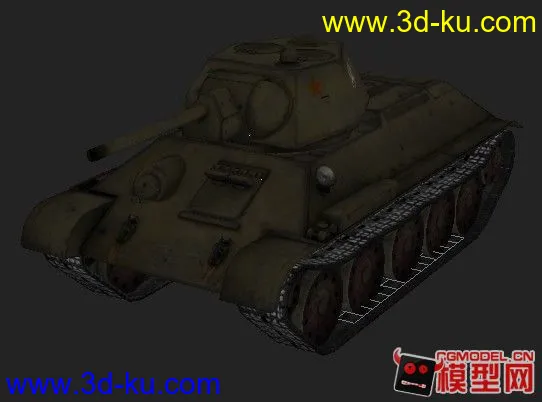 俄罗斯T-34 76坦克（带内部结构）模型的图片2