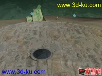 小岛上的遗迹祭坛模型。下载的图片