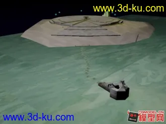 小岛上的遗迹祭坛模型。下载的图片