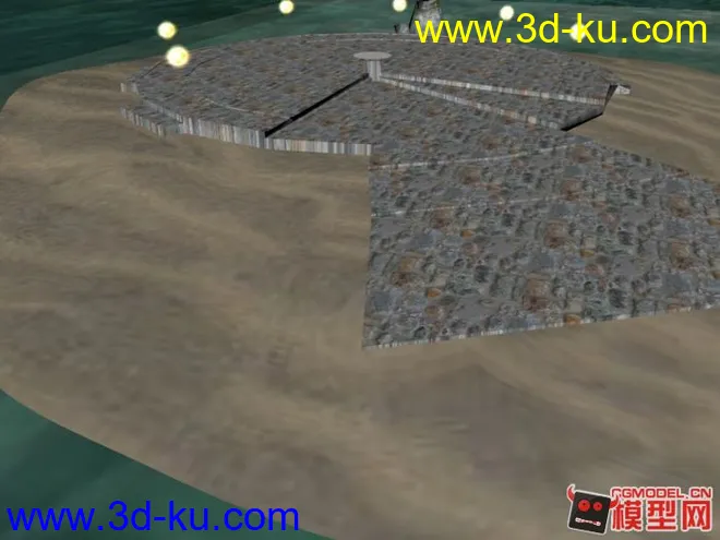 小岛上的遗迹祭坛模型。下载的图片10