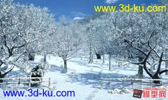 3D打印模型原创冬季场景练习的图片