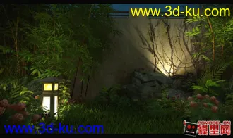 3D打印模型WK原创夜景（带材质）的图片