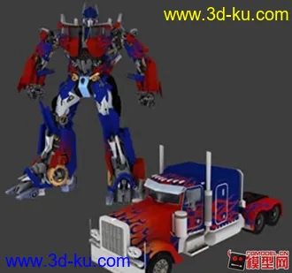 变形金刚3D模型--擎天柱（原样上传两个包）的图片