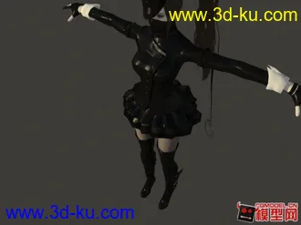 3D打印模型洛奇女妖，材质重新调整，有骨骼绑定完美支持MAYA,MAX.有OBJ的图片