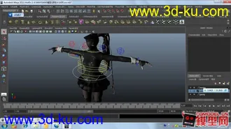 3D打印模型洛奇女妖，材质重新调整，有骨骼绑定完美支持MAYA,MAX.有OBJ的图片