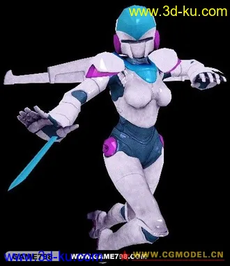 3D打印模型次时代 龙骑和机械女的图片