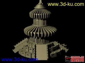 3D打印模型不知道是什么建筑的图片