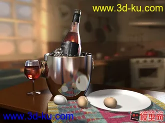 3D打印模型maya MR反射折射渲染的图片