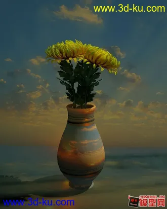 3D打印模型菊花的图片