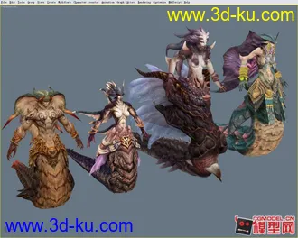 3D打印模型怪物大合集的图片