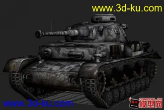 3D打印模型德国二战四号G型装甲车（内结构）的图片