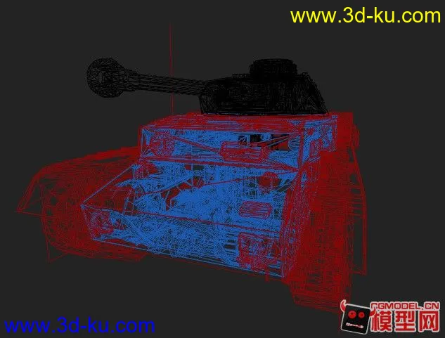 德国二战四号G型装甲车（内结构）模型的图片5