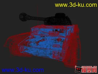 3D打印模型德国二战四号G型装甲车（内结构）的图片
