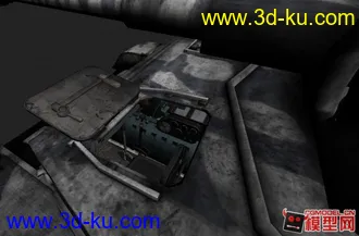 3D打印模型德国二战四号G型装甲车（内结构）的图片